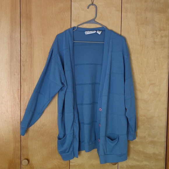 Vintage Blue Cardigan - Picture 3 of 3